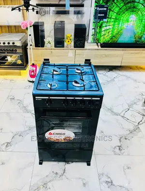 Home of Quality Chigo Gas Cooker Oven Black 4burner