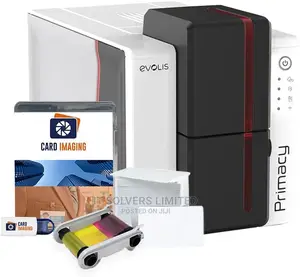 Evolis Primacy Dual Sided Id Card Printer Supplies Bundle