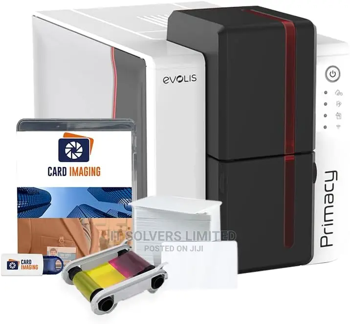 Evolis Primacy Dual Sided Id Card Printer Supplies Bundle