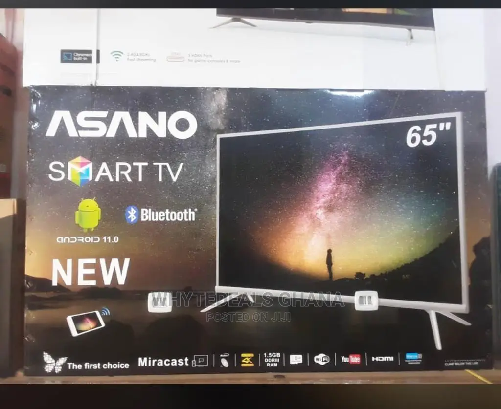 Japan Brand| 65" Asano Smart Android Uhd4k Tv|Bluetooth 2025