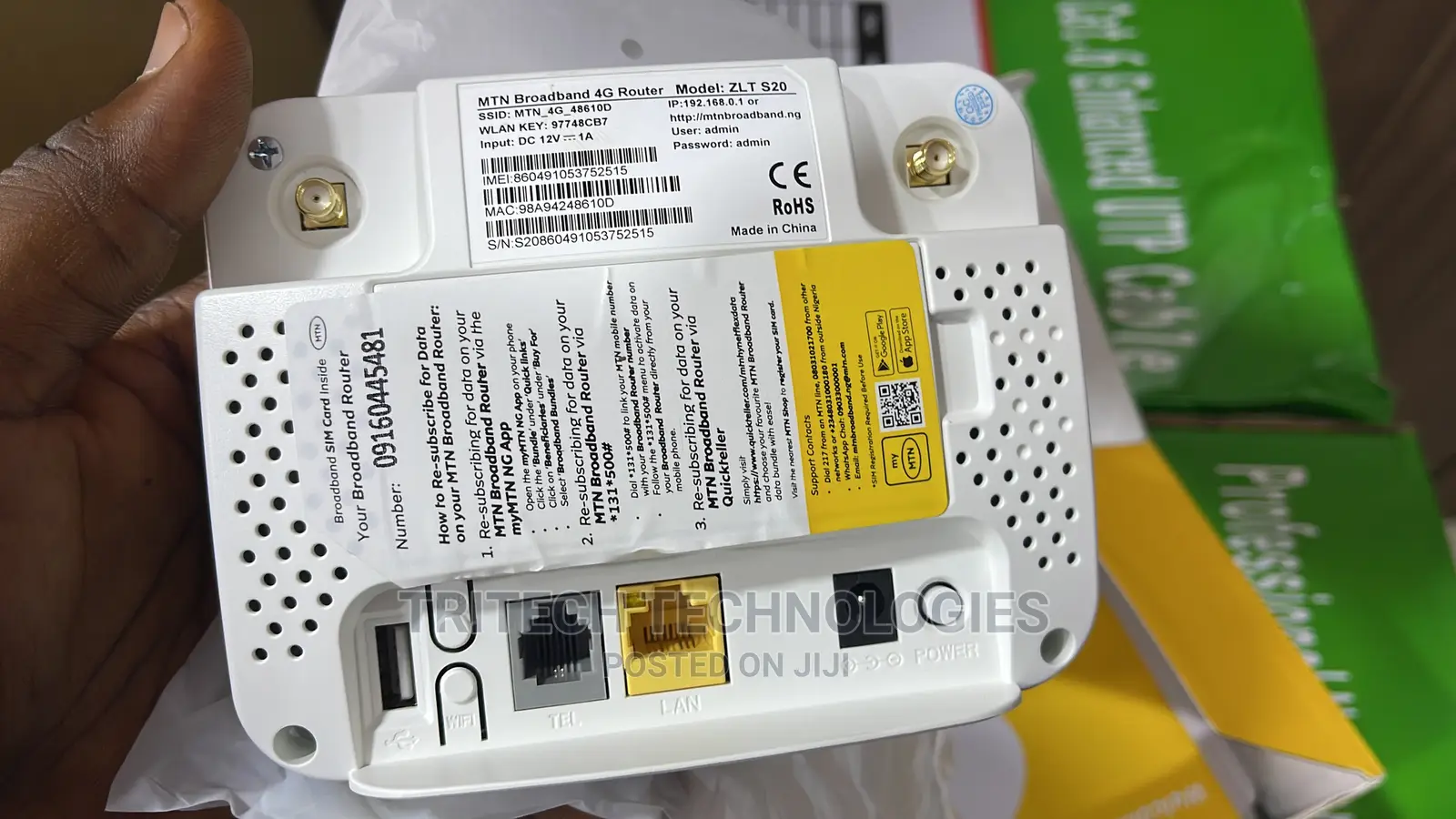 MTN ZLT S20 Cat 4 Universal Sim Router