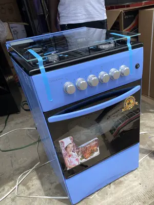 Reliable 50x50 Volcano Gas Cooker(4 Burner)With Oven,Blue.