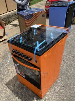 Fresh in Box Volcano(Orange)4 Gas Cooker With Glass Lid .