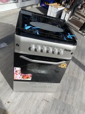 (Gray) 50x55 Ferre 4 Gas Cooker With Grill Oven 