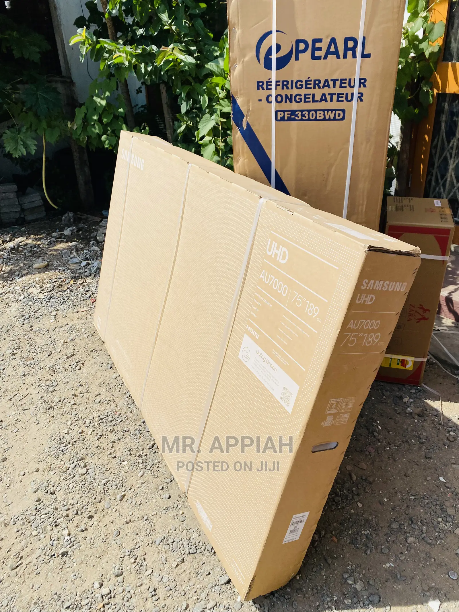 Call or Text Us for Original Samsung Ua75au7100 Tv(75”)