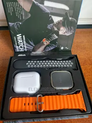 Ultra 8 Max Smart Watch Plus Free Airpods and Extra Straps