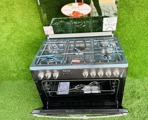 Home of Quality Ferre Black 5burner Gas Cooker Oven Grill