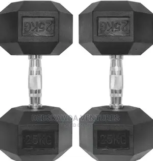 25kg Pair - Hex Dumbbells