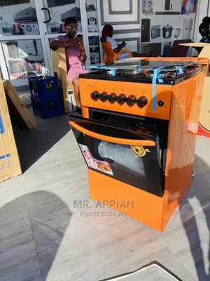 High Quality 50x50 Volcano 4gas Burner+Oven N Grill(Orange)