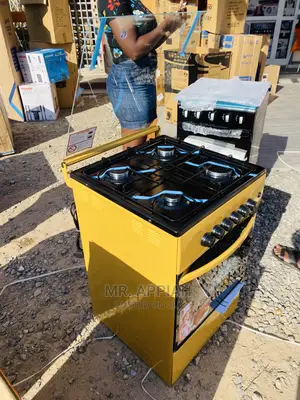 1 Quality Sleek Volcano 50*50(Yellow)4 Gas Cooker + Oven.