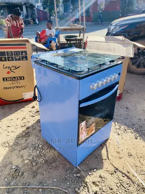 (50x50)Foreign Standard Oven N Grill 4 Gas Cooker,Blue.