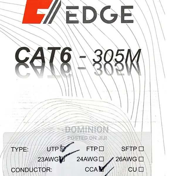 Top Edge Cat6 Utp 305m Higher Speed 1000mbps