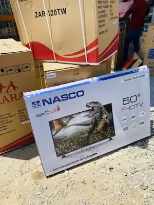 Elegant Nasco 50” Uhd Digital Satelite Tv(Black)Nas-J50fb.