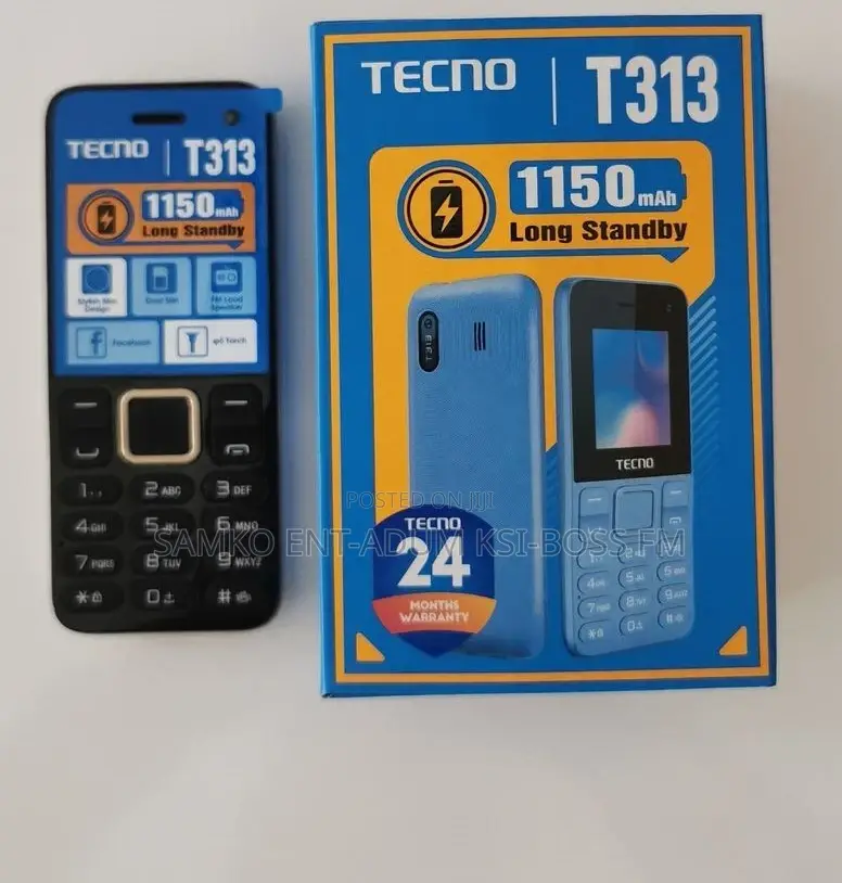 New Tecno T313 Black