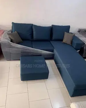 New Blue-Black Lshape Sofa