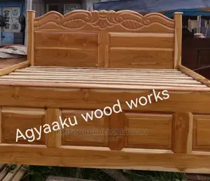 Quality Teak Wood Queens Bed With Drawer
