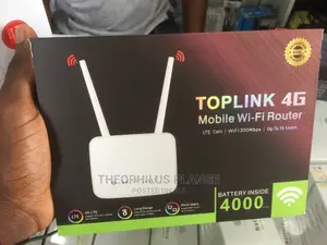 Toplink 4G Super Fast Mobile Wi-Fi Router With Battery.