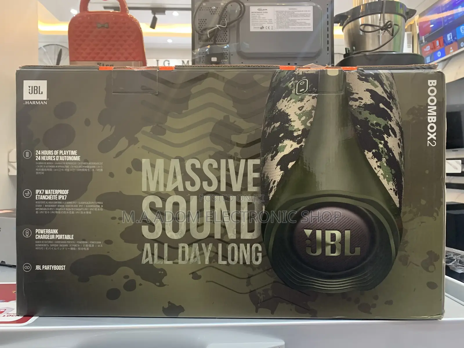 JBL PARTY BOOMBOX 2 Bluetooth Speaker for Both Outdoor/Indoo