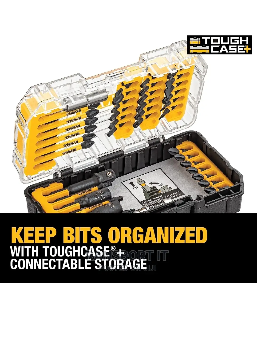 Dewalt Screw Driver Bit Set, Impact Ready, Flextorq, 40-Piece