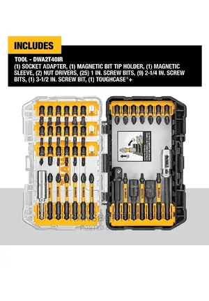 Dewalt Screw Driver Bit Set, Impact Ready, Flextorq, 40-Piece