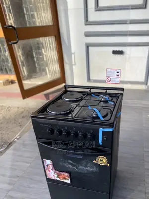 Classic Design 50*50 Ferre 2gas Burner+ 2electric Pan(Black)
