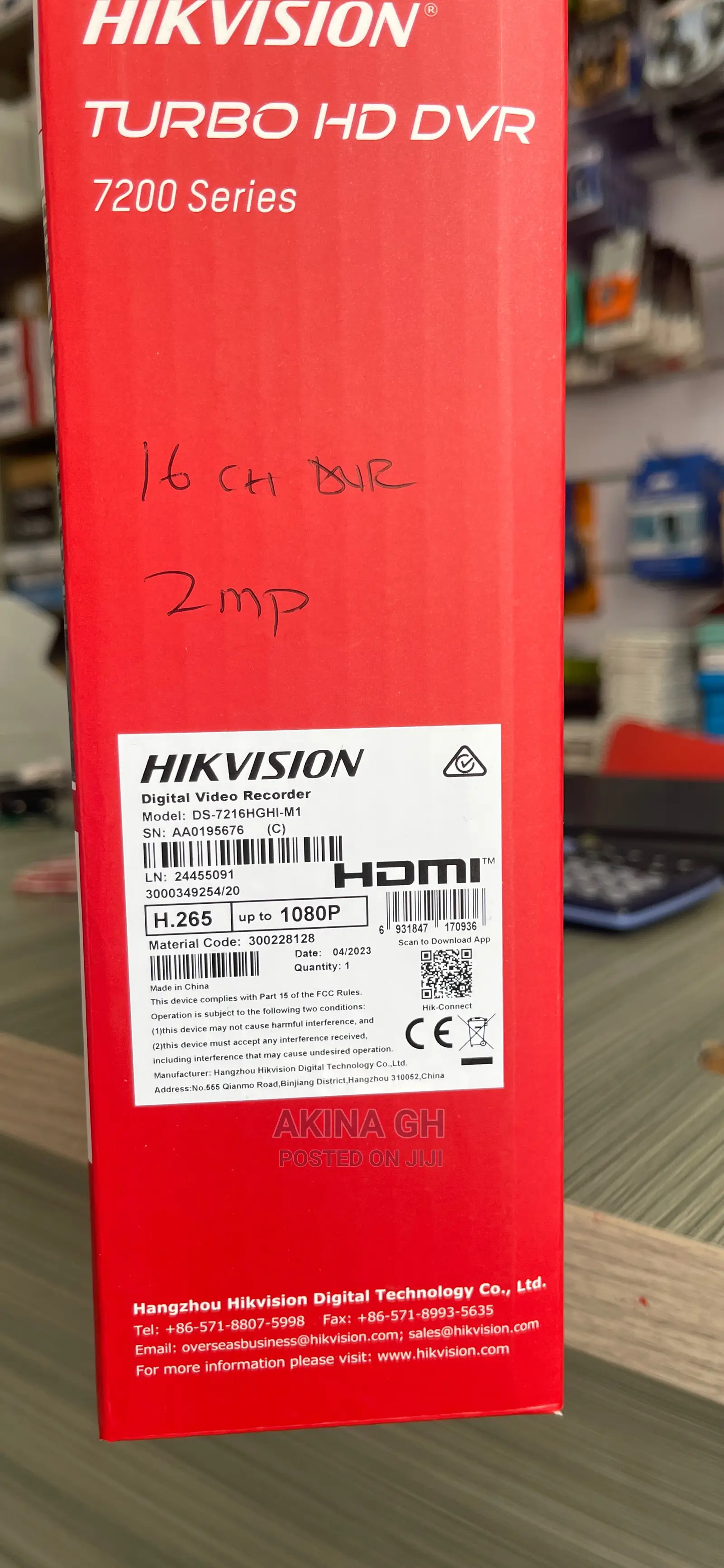 Hikvision 16ch DVR 1080p Turbo Hd Ds-7216hghi-M1