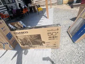 Cool  Price FHD Smart Satellites Nasco 50” Tv 