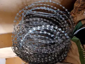 Flat Rap Razor Wire 20 Feet Long