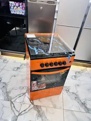 1best Volcano 4burner 50/50 Orange Cooker Oven Grill