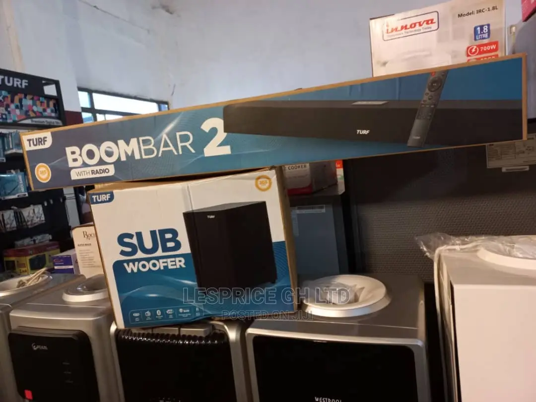 Stereo Sound With Turf Boom Bar Plus Woofer