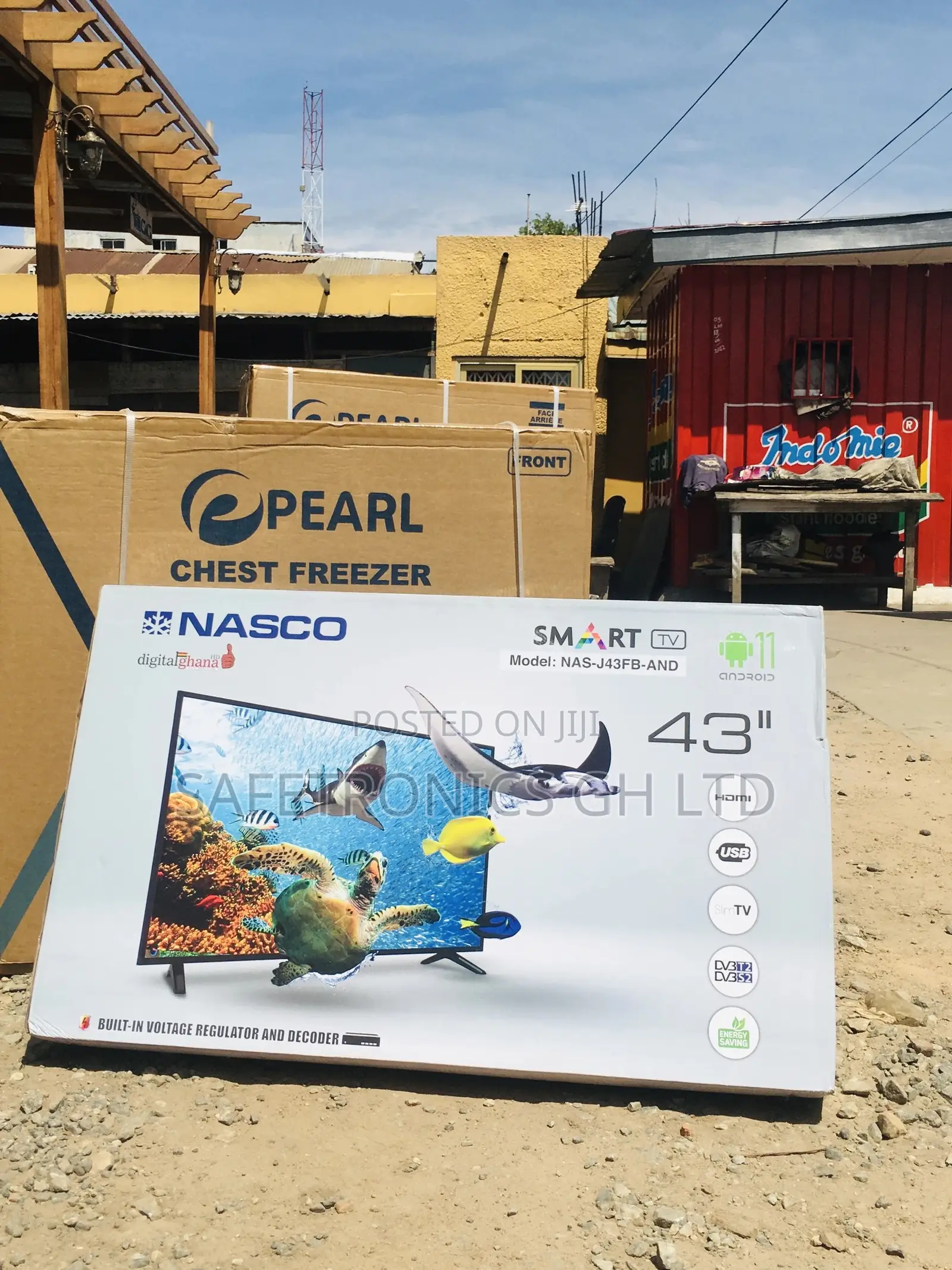 High Efficiency 43 Inches Glossy Nasco Smart LED Tv