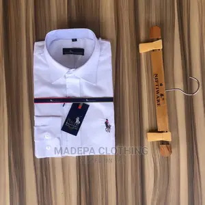 Quality Oxford Polo White Shirt