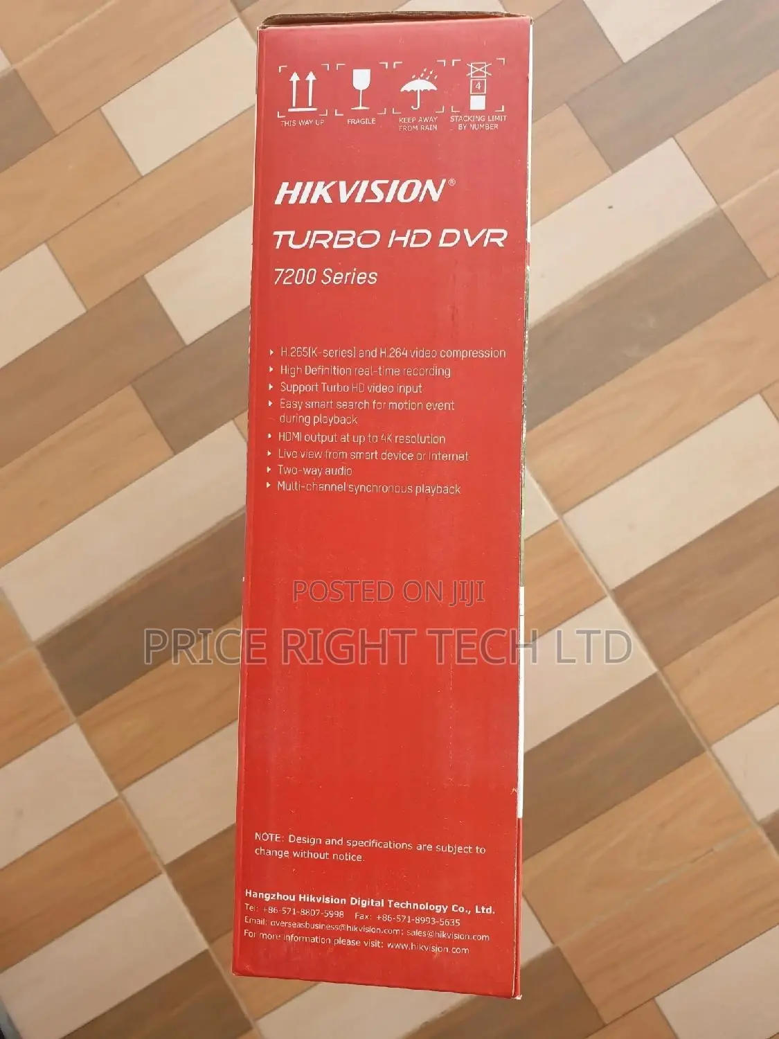 Hikvision 4 Channel 720p 1u H.265 DVR
