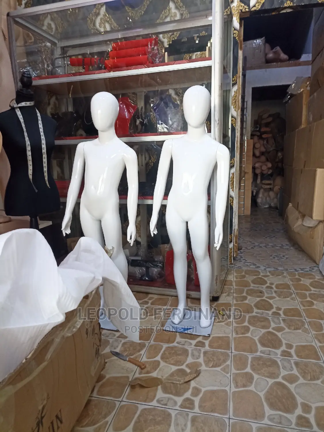 White Black Kids Mannequins