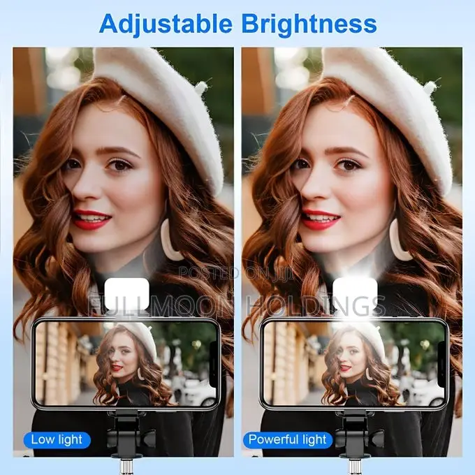 Bluetooth Selfie Stick + Fill Light +Shutter Remote