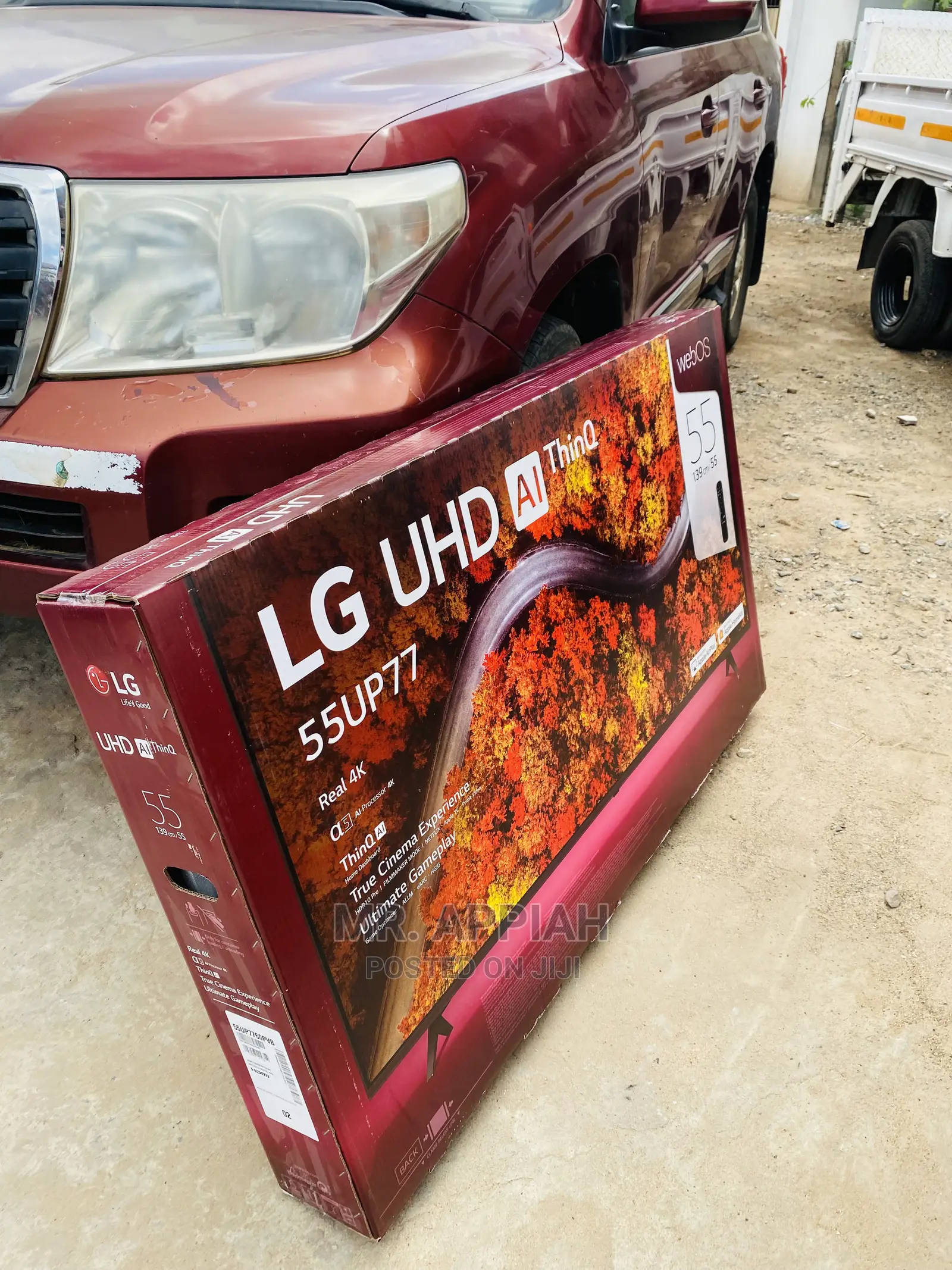 Original LG 55 Inch 55UP7750 UHD Tv(Black) 