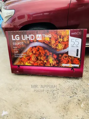 Original LG 55 Inch 55UP7750 UHD Tv(Black) 