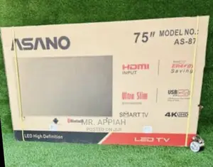 Energy Great Content on Asano 75” Smart + Bluetooth(Black)