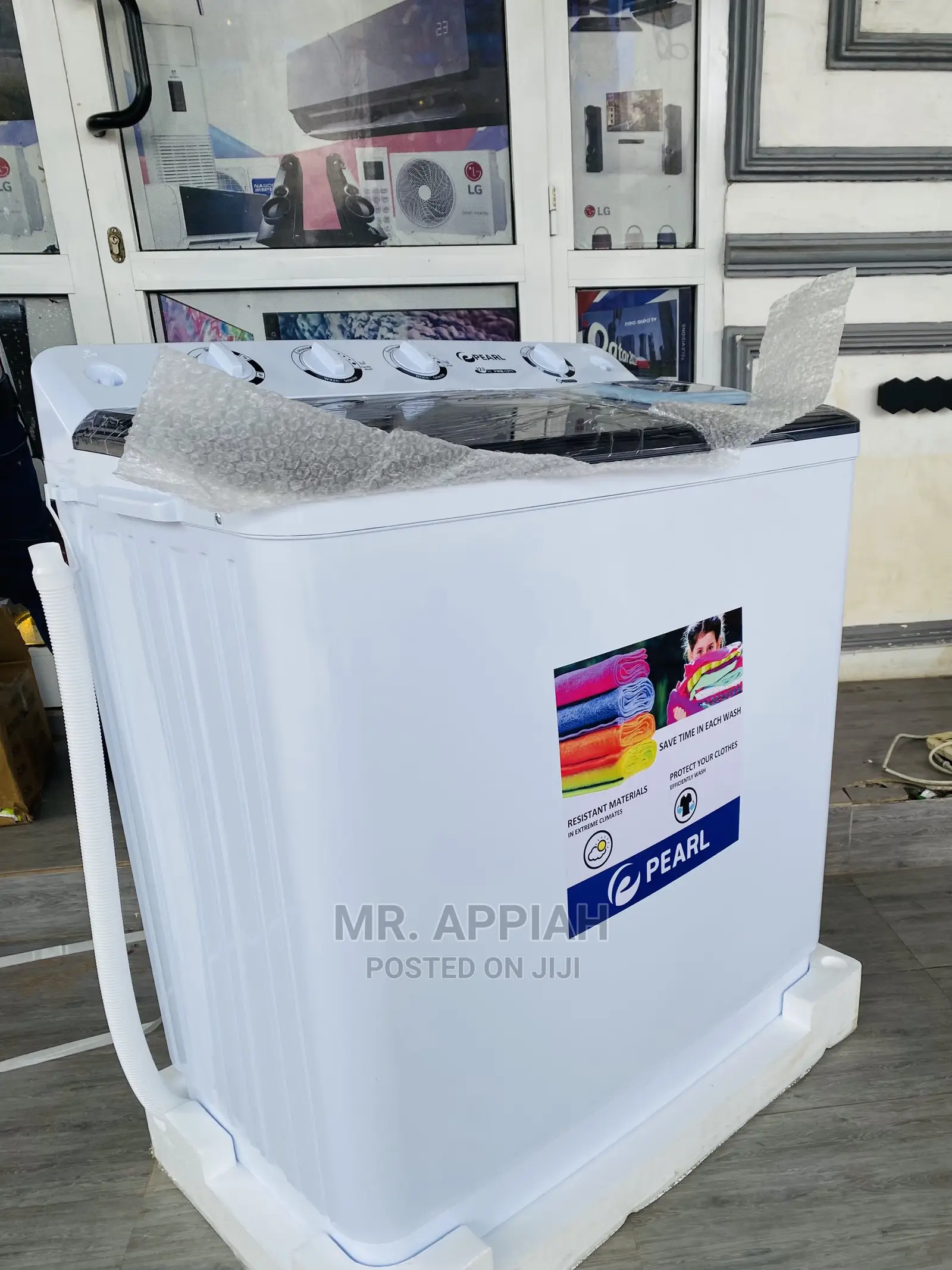 Energy Cost Saving Pearl 12kg Spin/Dry Washingmachine 