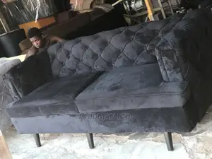 Black Tufted 3in1 Luxurious Turkish Sofa