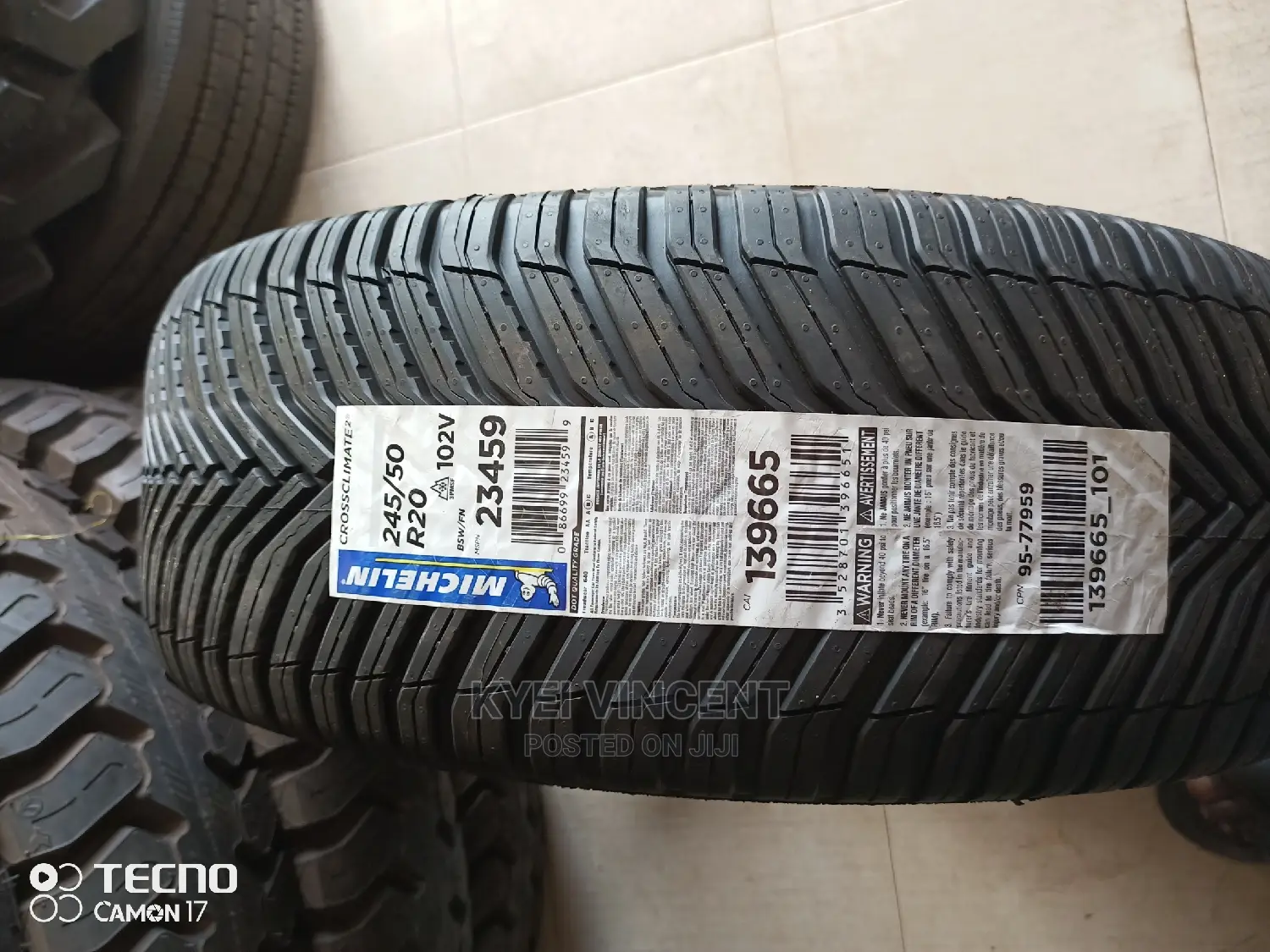 Original Michelin Tyre 245-50-20 for Sale
