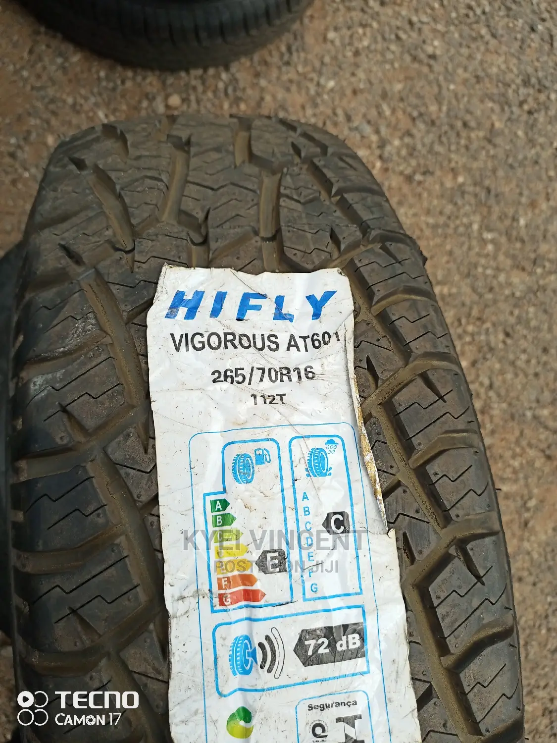 Original Hifly Tyre 265-70-16
