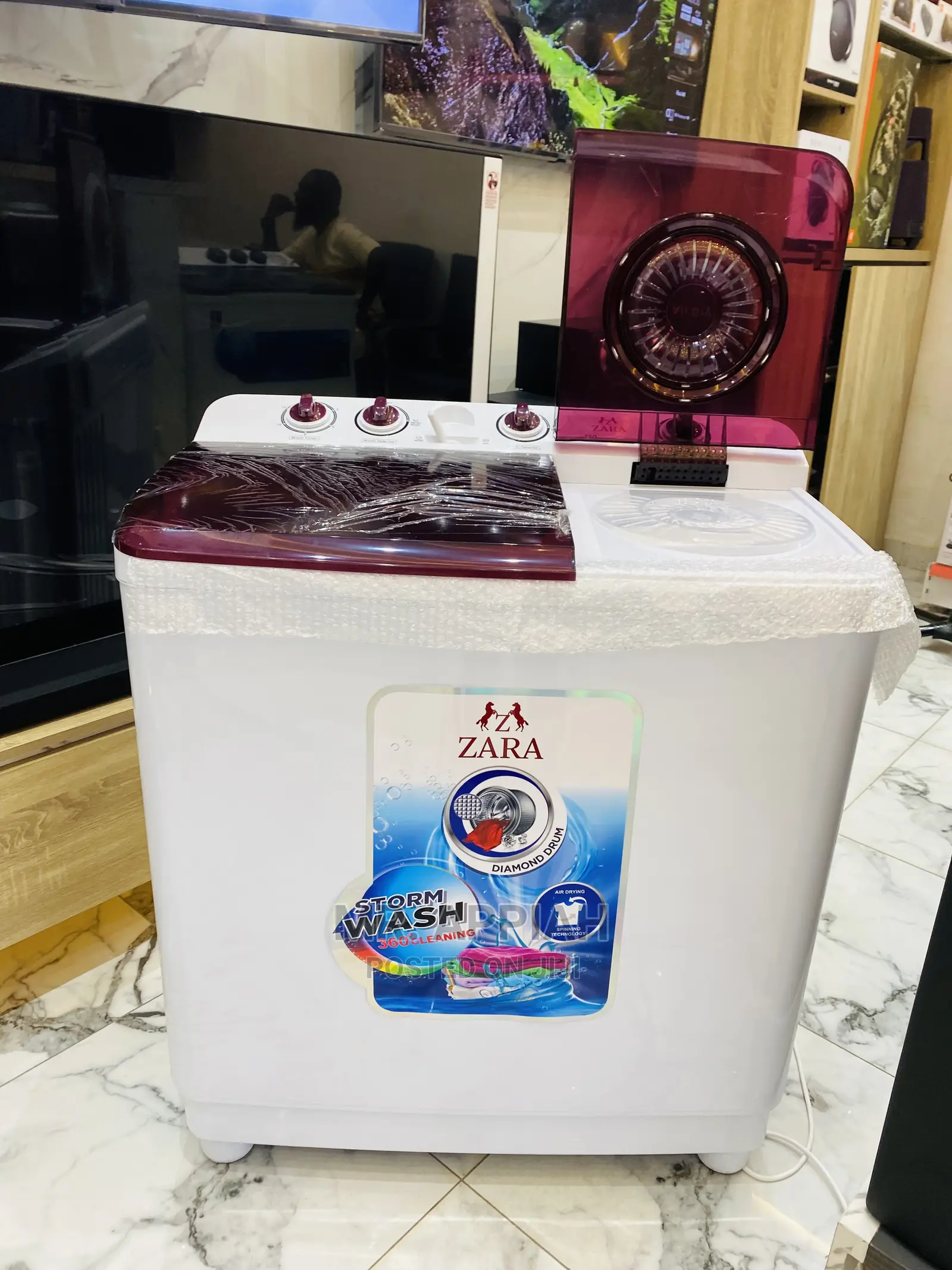 Authentic 12kg Zara Top Load Washingmachine With Spin/Dry 