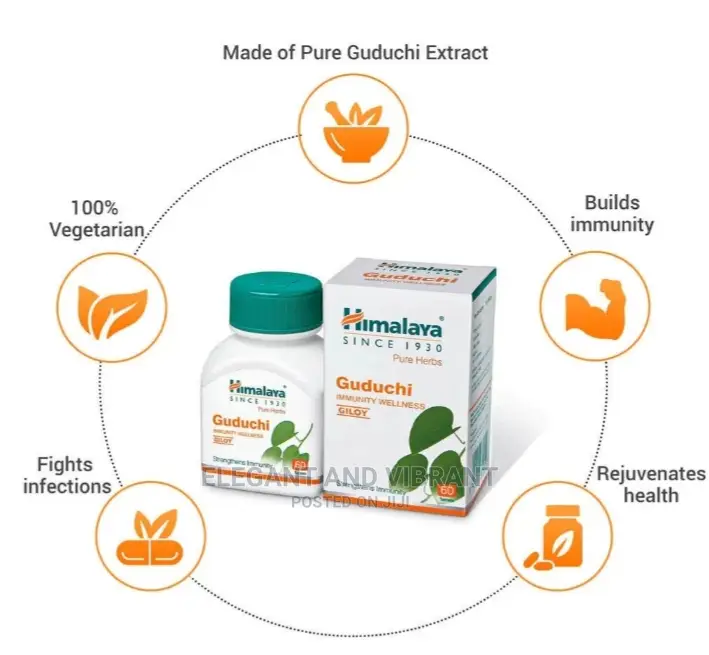 Himalaya Guduchi Tablets (60 Tab) Strengthens Immunity