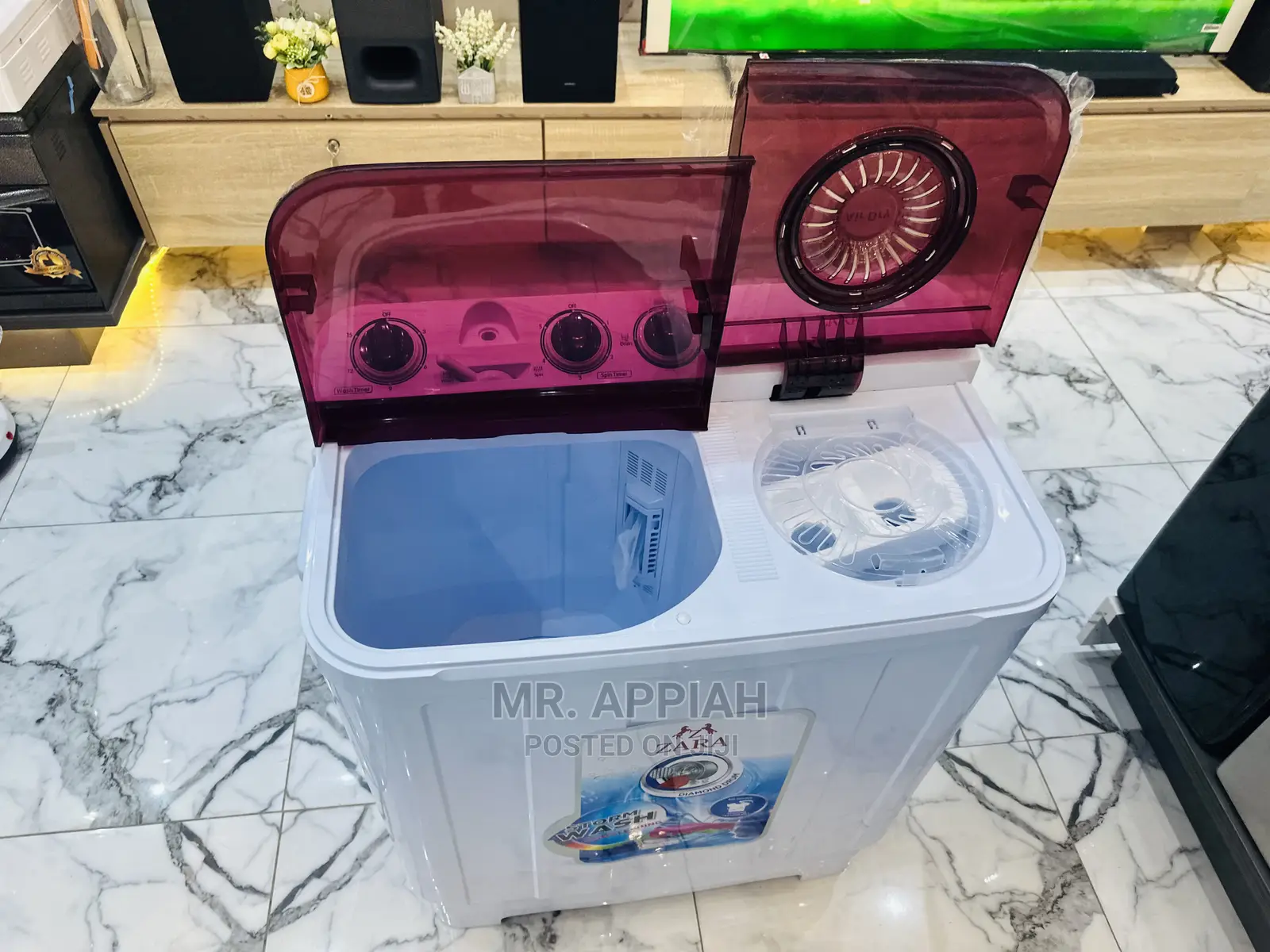 Zara 7kg Washingmachine Works Faster Saves Energy,