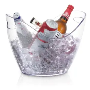 8L Transparent Acrylic Ice Bucket