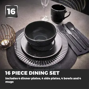16pcs Tower Stoneware Dinner Set
