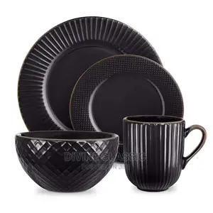 16pcs Tower Stoneware Dinner Set