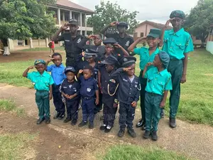 Police Immigration Career Dress With Cap