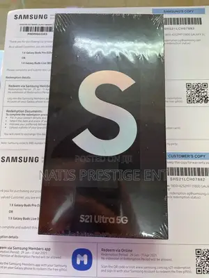 New Samsung Galaxy S21 Ultra 5G 256 GB Black